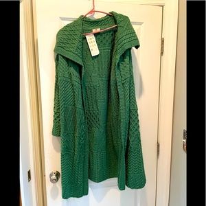 Large Carraig Donn 100% Merino Wool Sweater